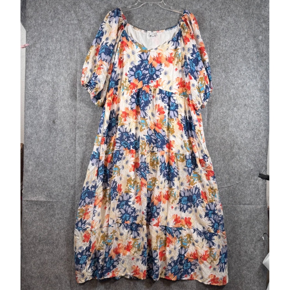 Baltic Born Maxi Dress Women 3XL Floral Feminine Wedding Cottagecore Peasant